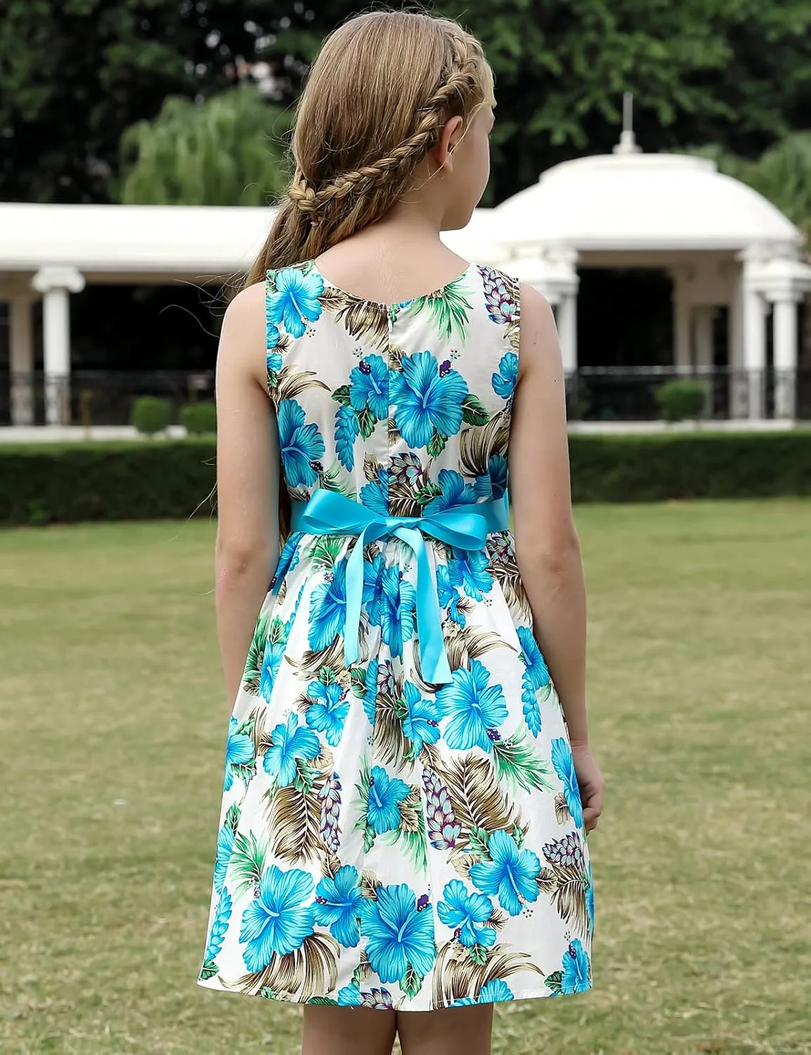 Kid Floral Cotton Girls Dresses Summer Girl Clothes