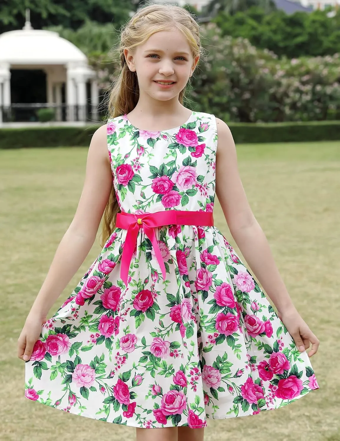 Kid Floral Cotton Girls Dresses Summer Girl Clothes