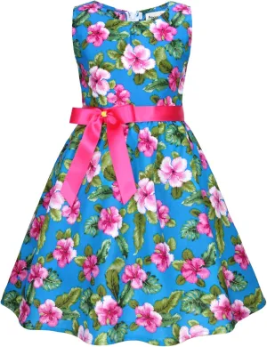 Kid Floral Cotton Girls Dresses Summer Girl Clothes
