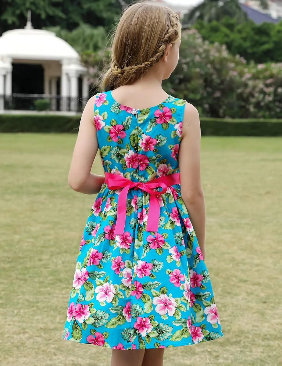 Kid Floral Cotton Girls Dresses Summer Girl Clothes
