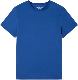 Kid Nation Boys T Shirts Unisex Soft Kids Crewneck Cotton Tshirts Short Sleeve Solid Girls Tee Shirts