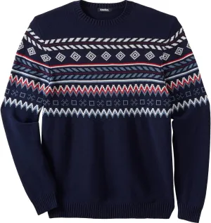 KingSize Men's Big & Tall Holiday Crewneck Sweater