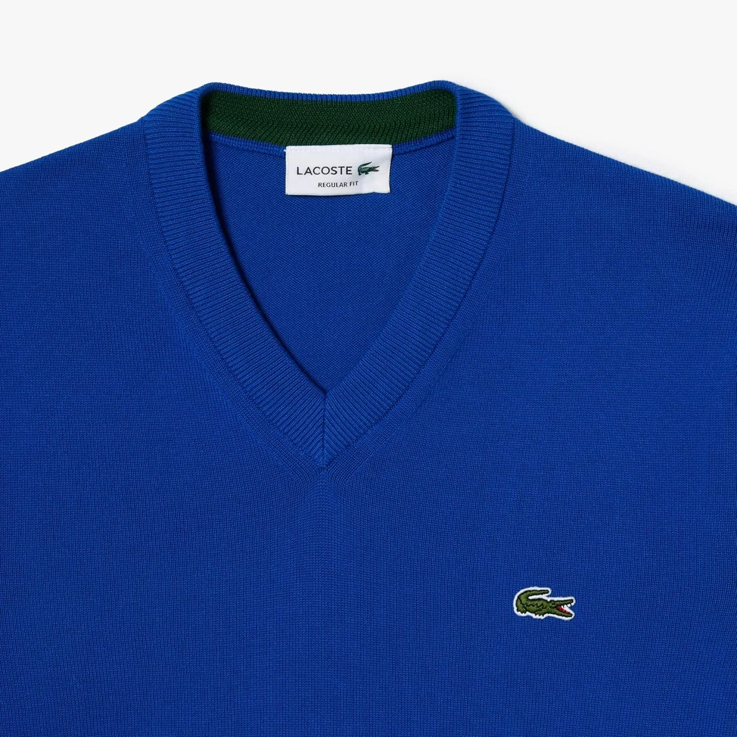 Lacoste Men's Monochrome Cotton V Neck Sweater