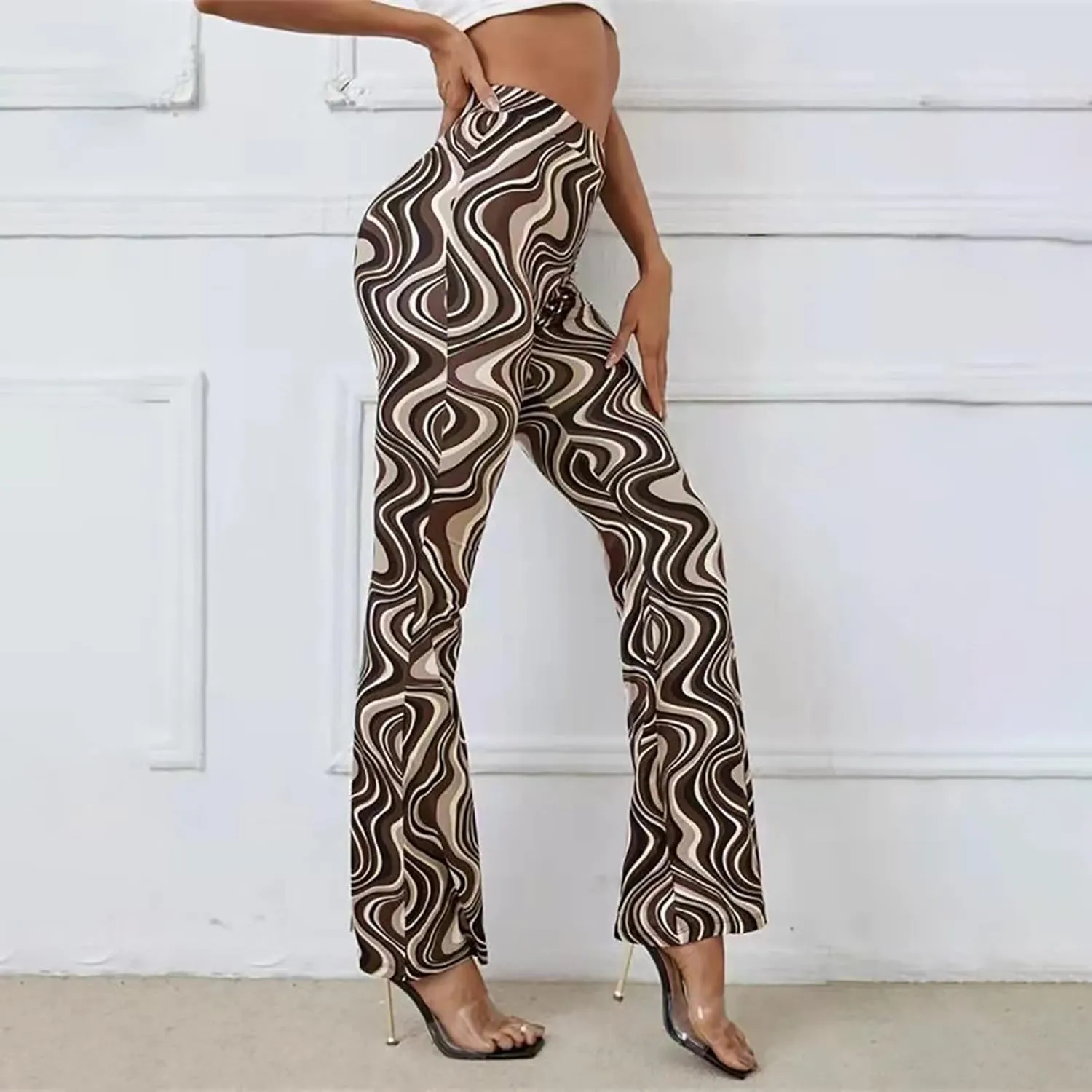 Leggings for Women Dress Pants with Pockets Tall Petite Regular for Work Business High-Waisted and Wide Leg Women's