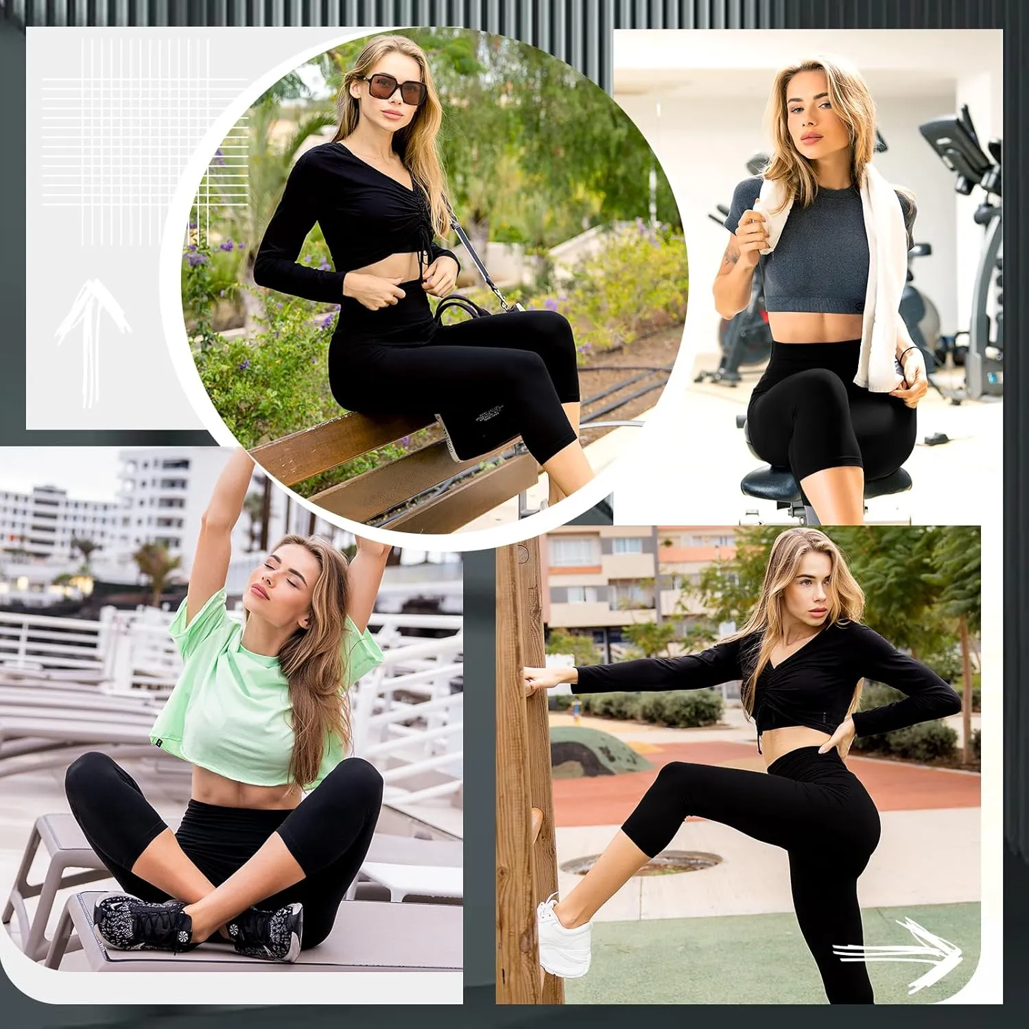Leggings for Women, No See Through High Waisted Workout Yoga Leggings for Women