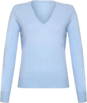Lona Scott Womens Cashmere V Neck Sweater