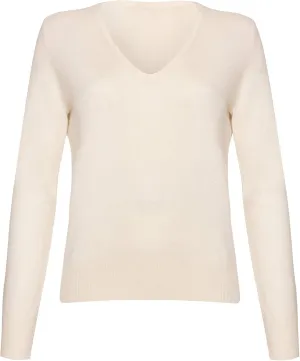 Lona Scott Womens Cashmere V Neck Sweater