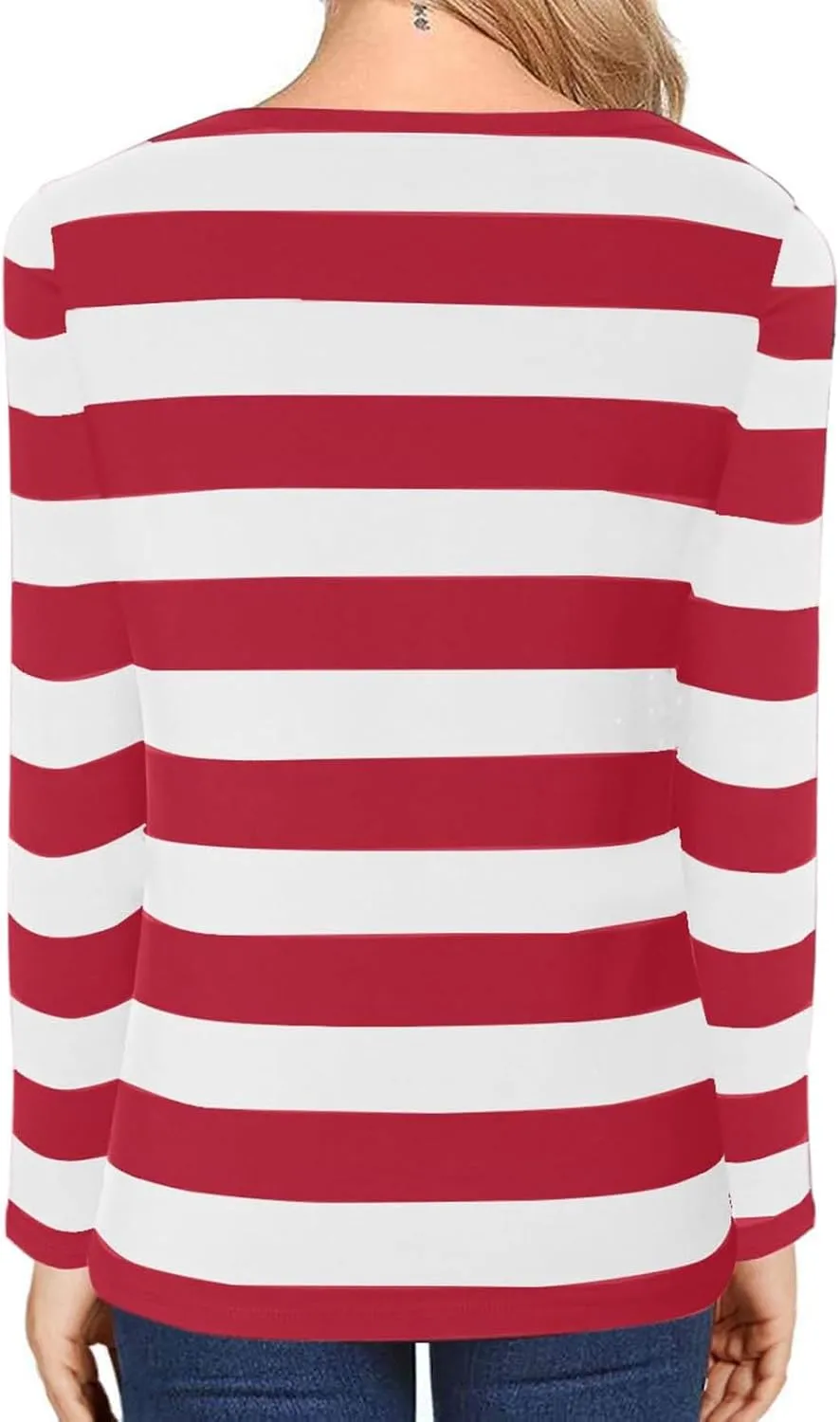 Long Sleeve Sweatshirt Crewneck Striped Colour Block Casual Pullover Top Fashion Fall Lightweight Fleece Shirt