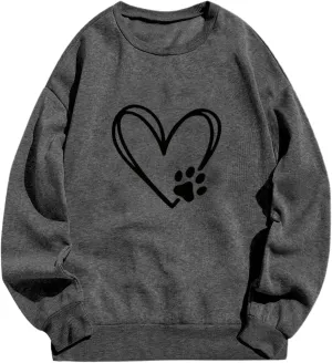 Long Sleeve SweatShirts for Teen Girls Crewneck Oversized Pullover Sweater 2024 Fashion Fall Casual Tops Clothes