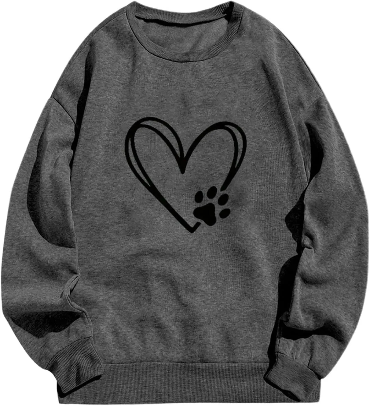 Long Sleeve SweatShirts for Teen Girls Crewneck Oversized Pullover Sweater 2024 Fashion Fall Casual Tops Clothes