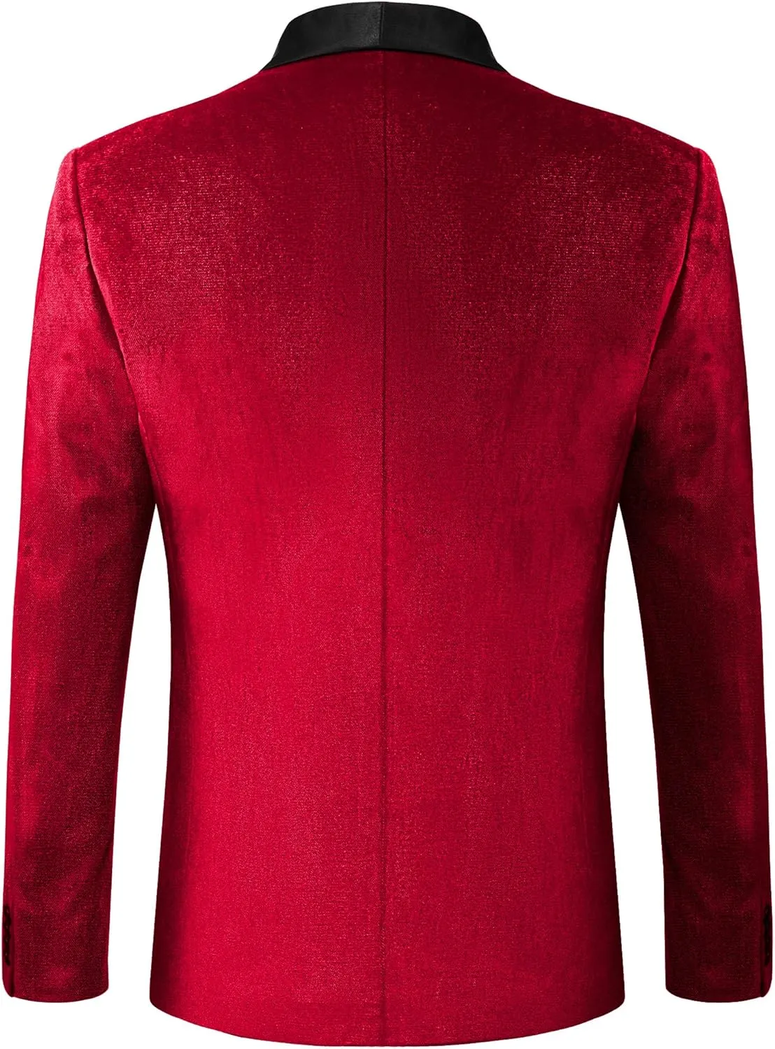 MAGE MALE Men's Velvet Slim Fit Suit Blazer Jacket Shawl Lapel One Button Dinner Prom Wedding Tuxedo