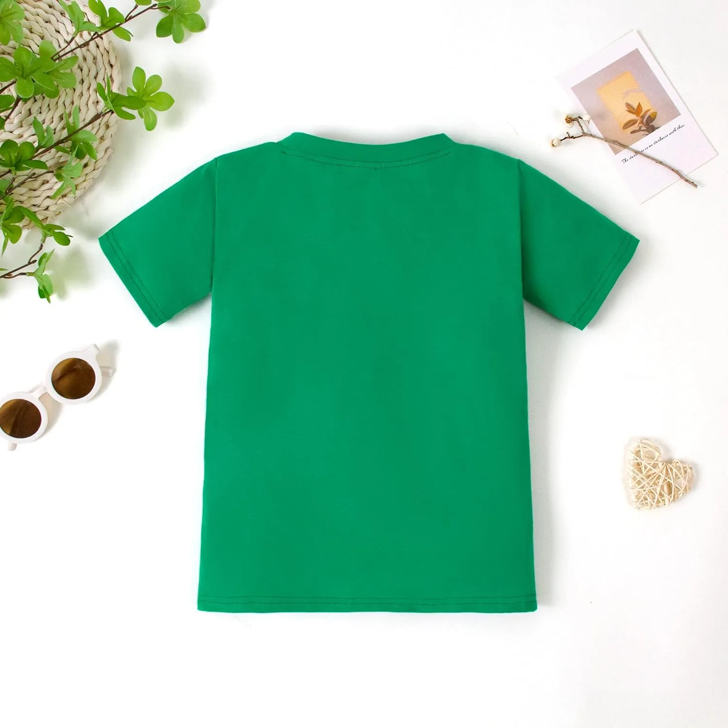 Magic Park 6M-7Y Baby Short Long Sleeve Tee Shirt Toddler T-Shirt Kids Solid Color Tops Boy Girl Casual Blouse