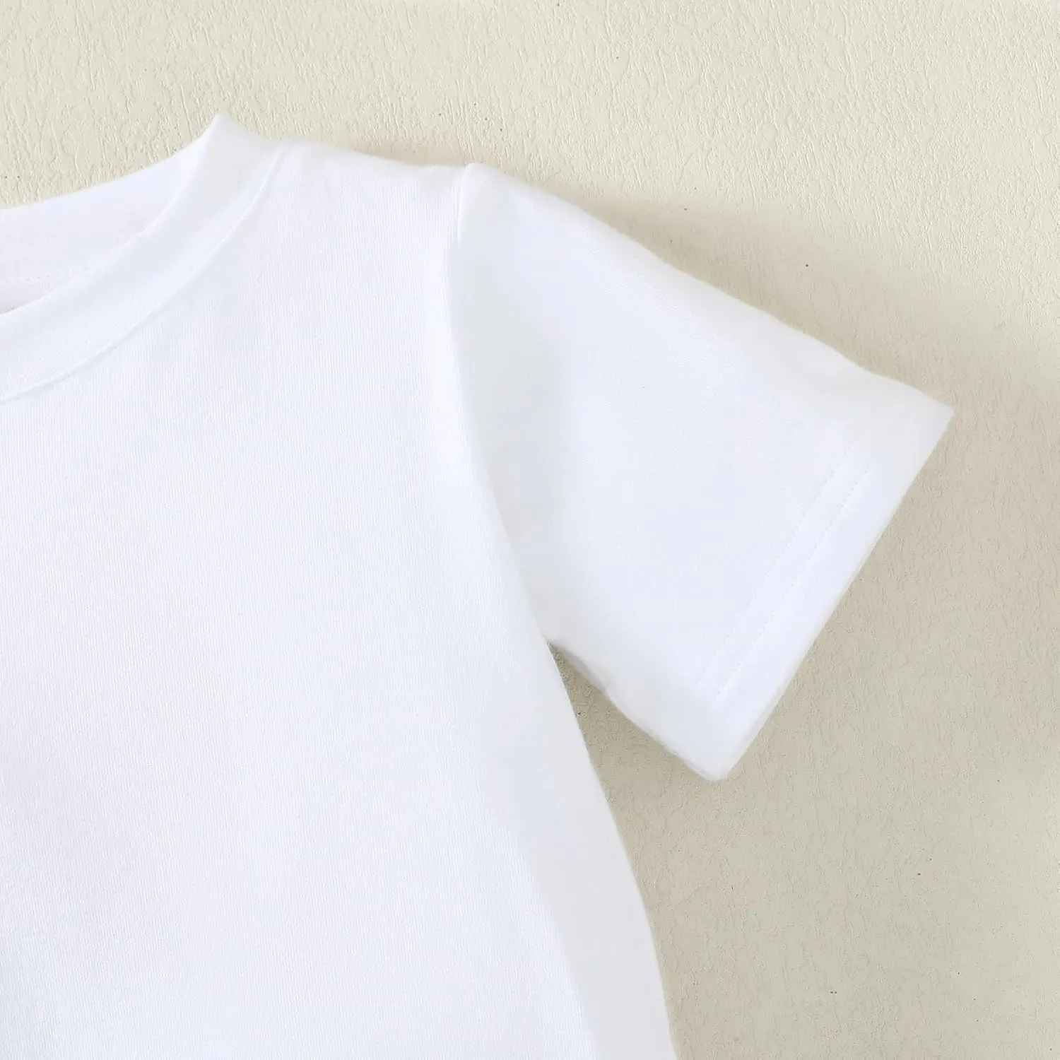 Magic Park 6M-7Y Baby Short Long Sleeve Tee Shirt Toddler T-Shirt Kids Solid Color Tops Boy Girl Casual Blouse