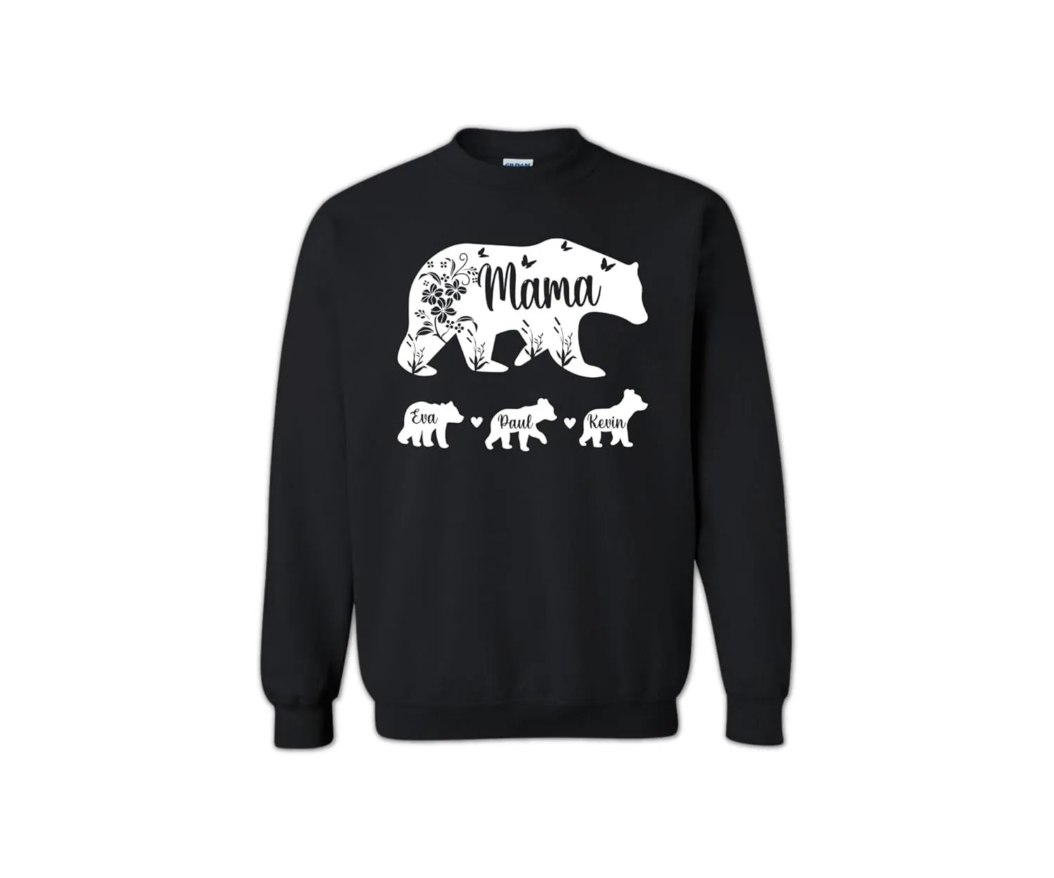 Mama Bear Sweatshirt with Kids Names, Custom Mama Sweatshirt, Graphic Women's Mother Bear Sweatshirt, Mothers Day Sweatshirt, Personalized Mama Bear Sweatshirt, Birthday Mama Sweatshirt (Sweatshirt)
