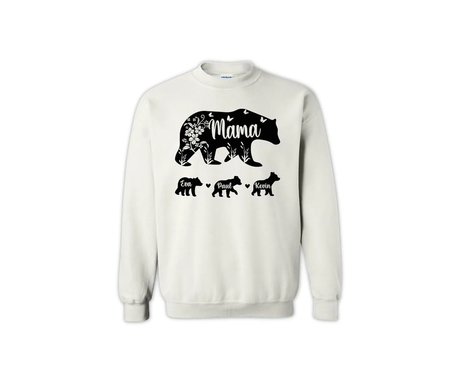 Mama Bear Sweatshirt with Kids Names, Custom Mama Sweatshirt, Graphic Women's Mother Bear Sweatshirt, Mothers Day Sweatshirt, Personalized Mama Bear Sweatshirt, Birthday Mama Sweatshirt (Sweatshirt)