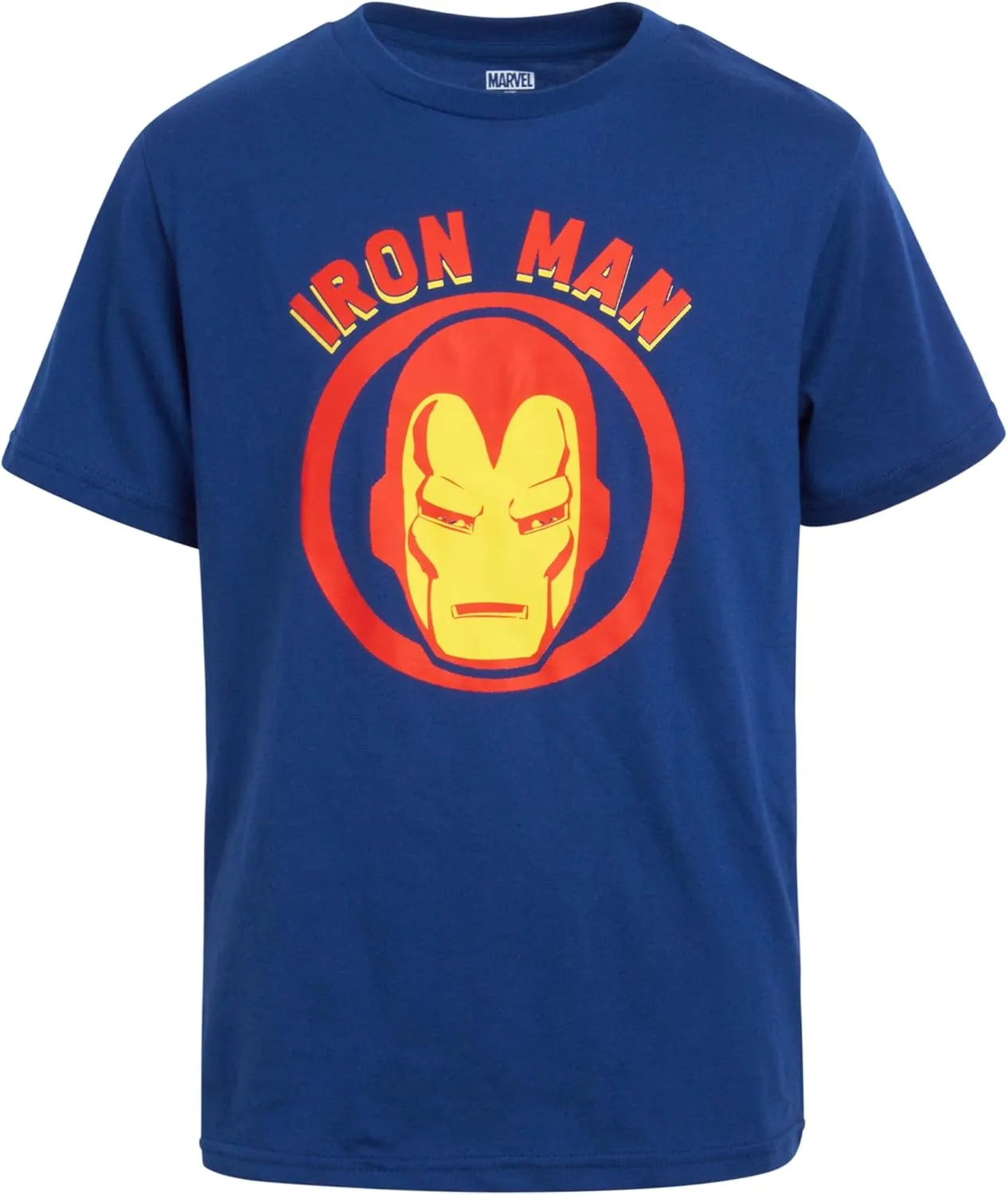 Marvel Avengers Boys Graphic Tees - 5 Pack Spiderman Hulk Captain America Iron Man Thor Short Sleeve Graphic T Shirts (2T-20)