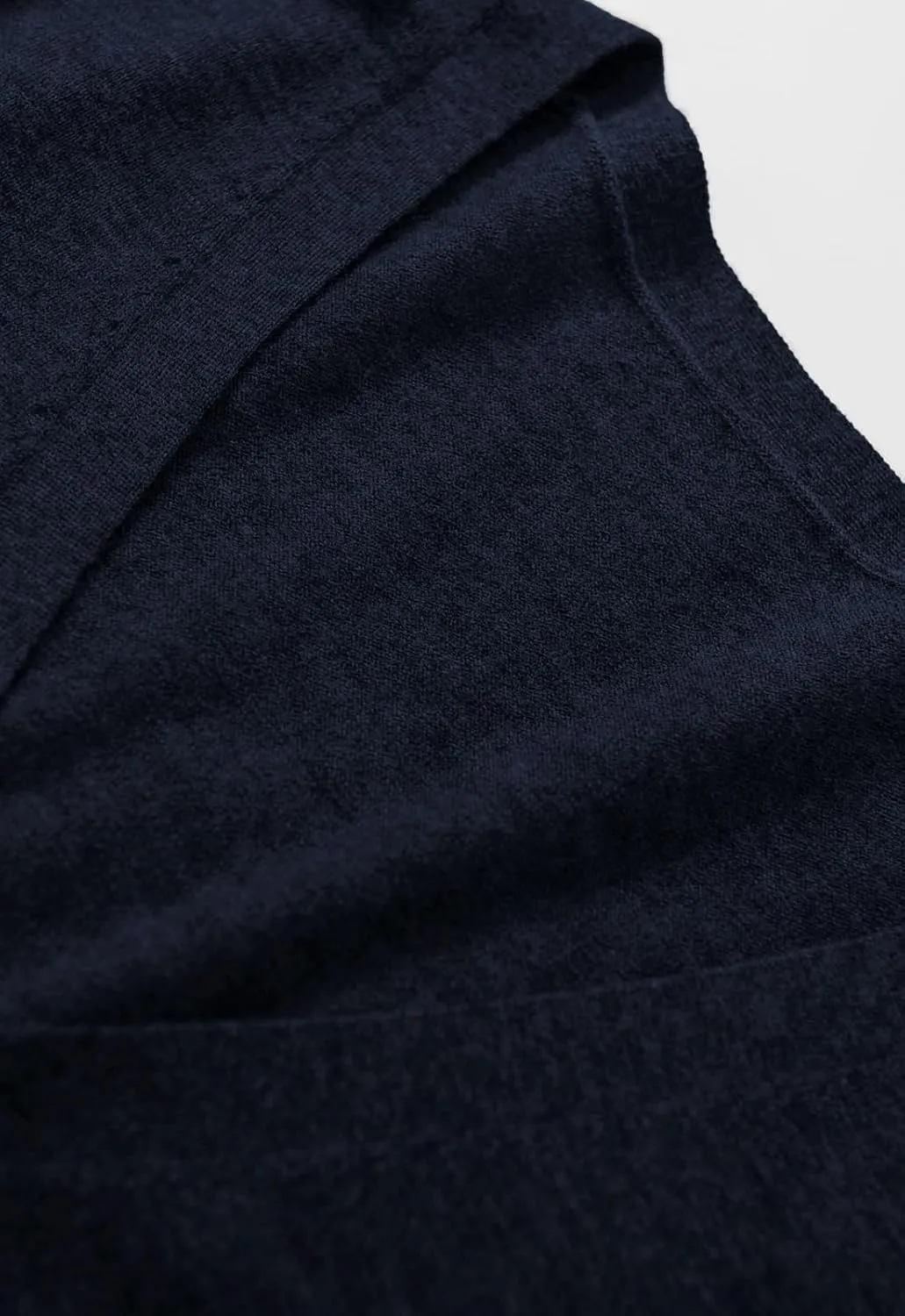 Men V-Neck Sweater Cardigan Solid Color