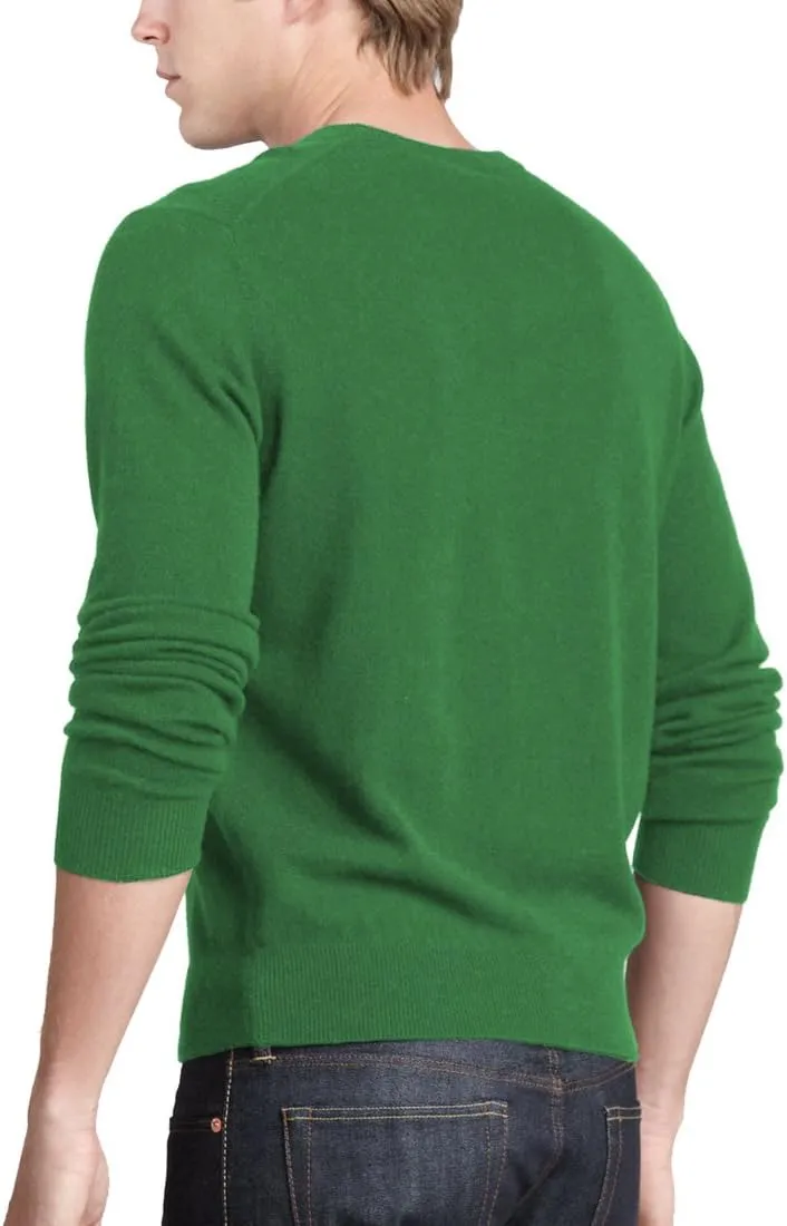 Men's 100% Cashmere V-Neck Sweater
