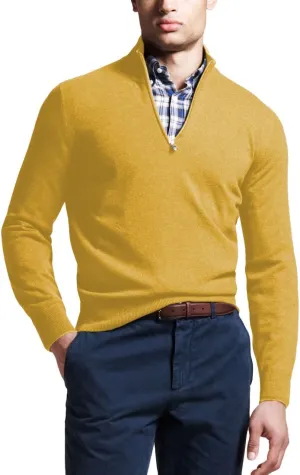 Men's 100% Cashmere V-Neck Sweater