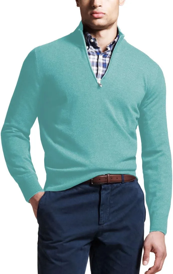 Men's 100% Cashmere V-Neck Sweater