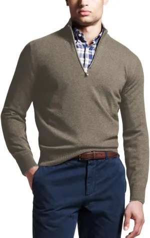 Men's 100% Cashmere V-Neck Sweater