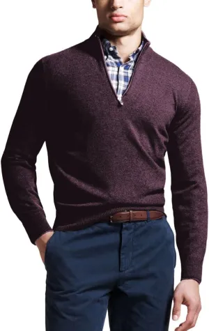 Men's 100% Cashmere V-Neck Sweater