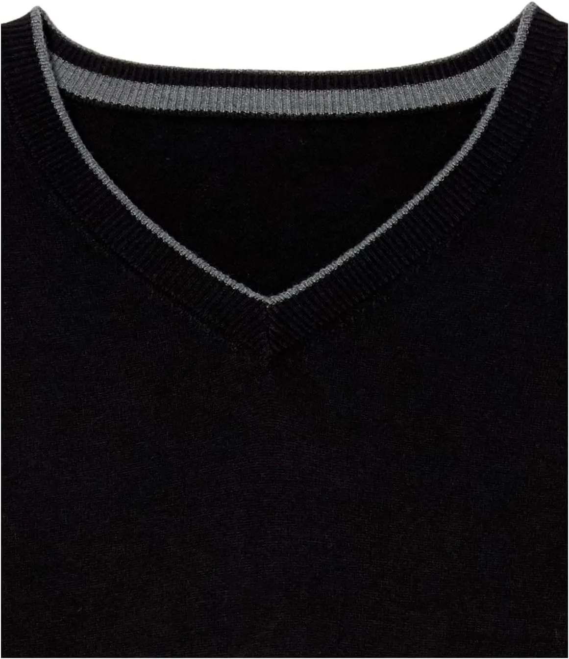 Men's 3D Fine Gauge V-Neck Sweater