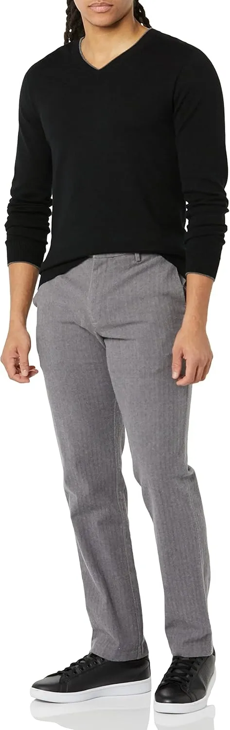 Men's 3D Fine Gauge V-Neck Sweater