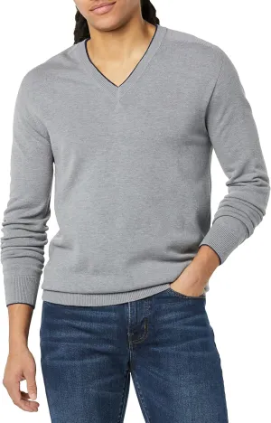 Men's 3D Fine Gauge V-Neck Sweater