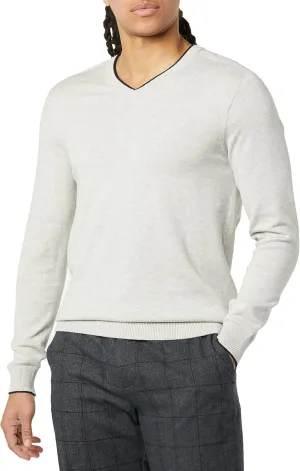 Men's 3D Fine Gauge V-Neck Sweater