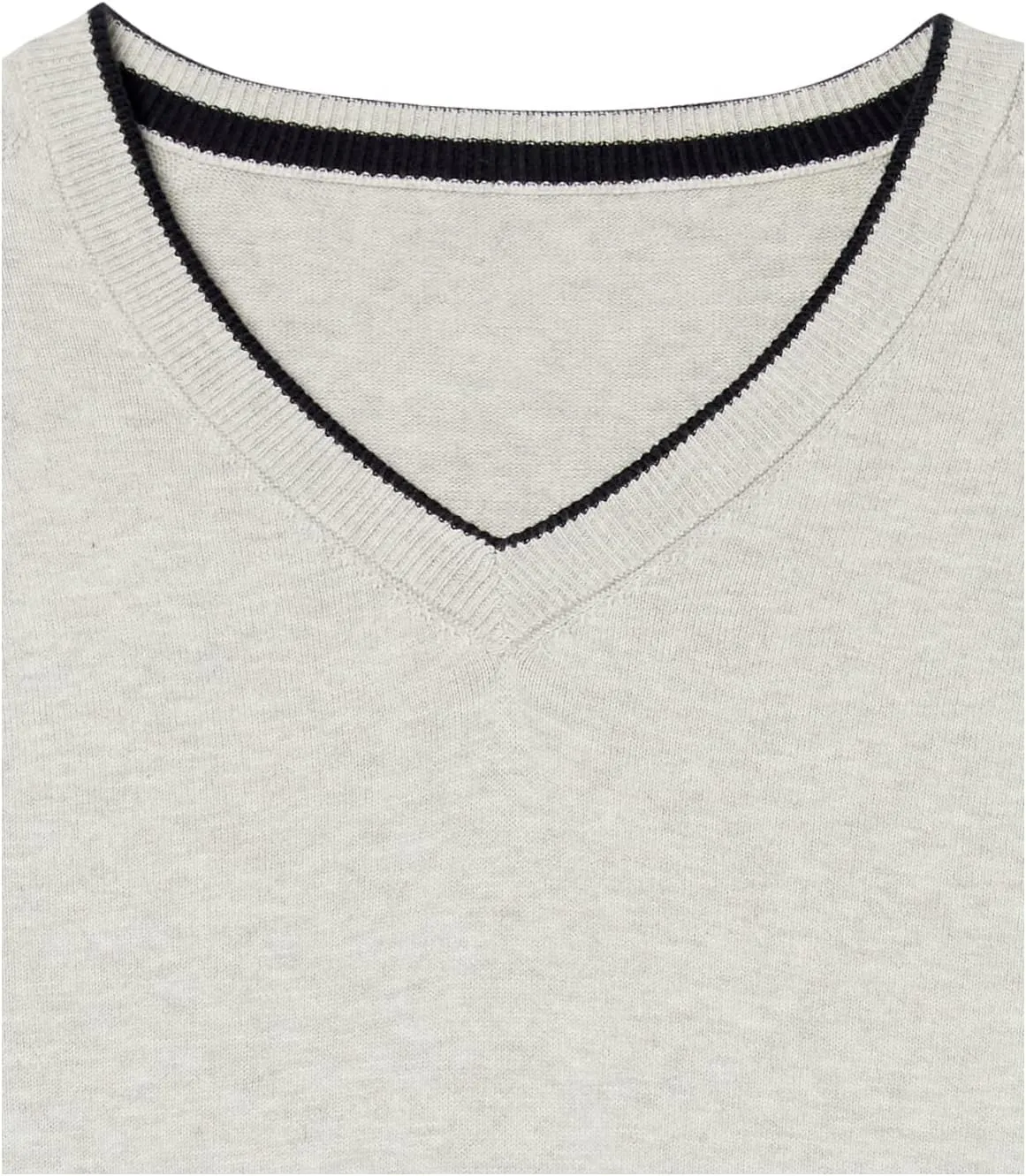 Men's 3D Fine Gauge V-Neck Sweater