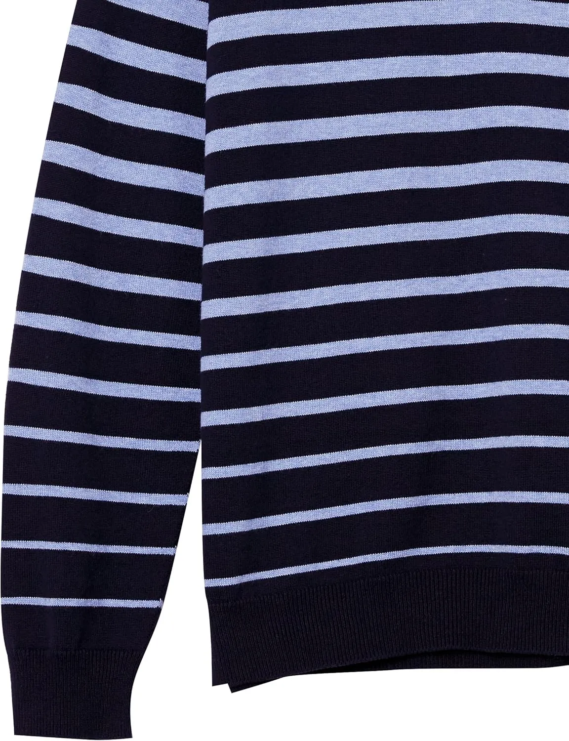 Men's 3D Variegated Stripe V-Neck Sweater