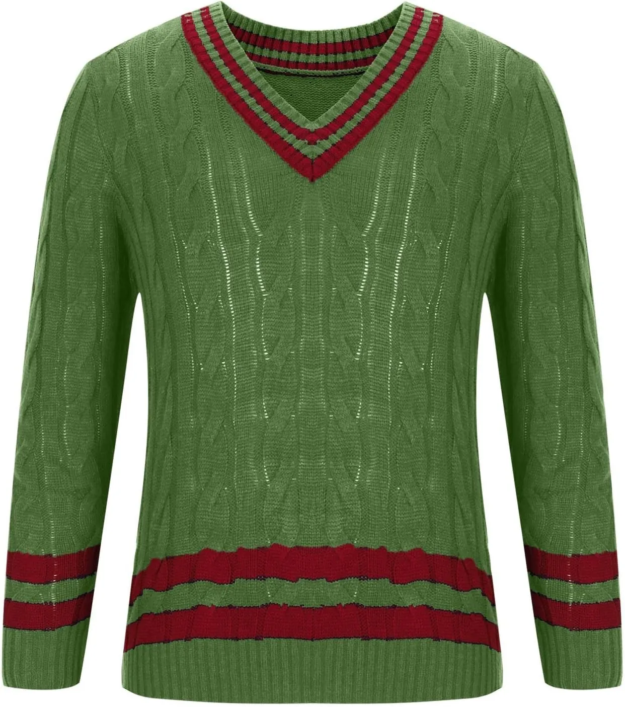 Mens Cable Knit V Neck Sweaters Color Block Pullover Sweater Long Sleeve Twist Sweater Casual Pullover Fashion Tops