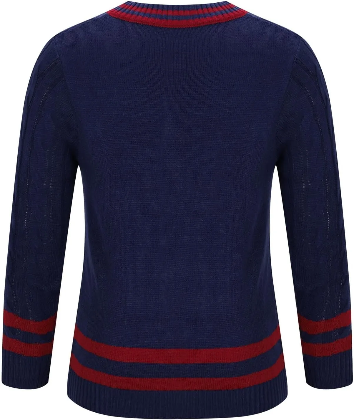 Mens Cable Knit V Neck Sweaters Color Block Pullover Sweater Long Sleeve Twist Sweater Casual Pullover Fashion Tops