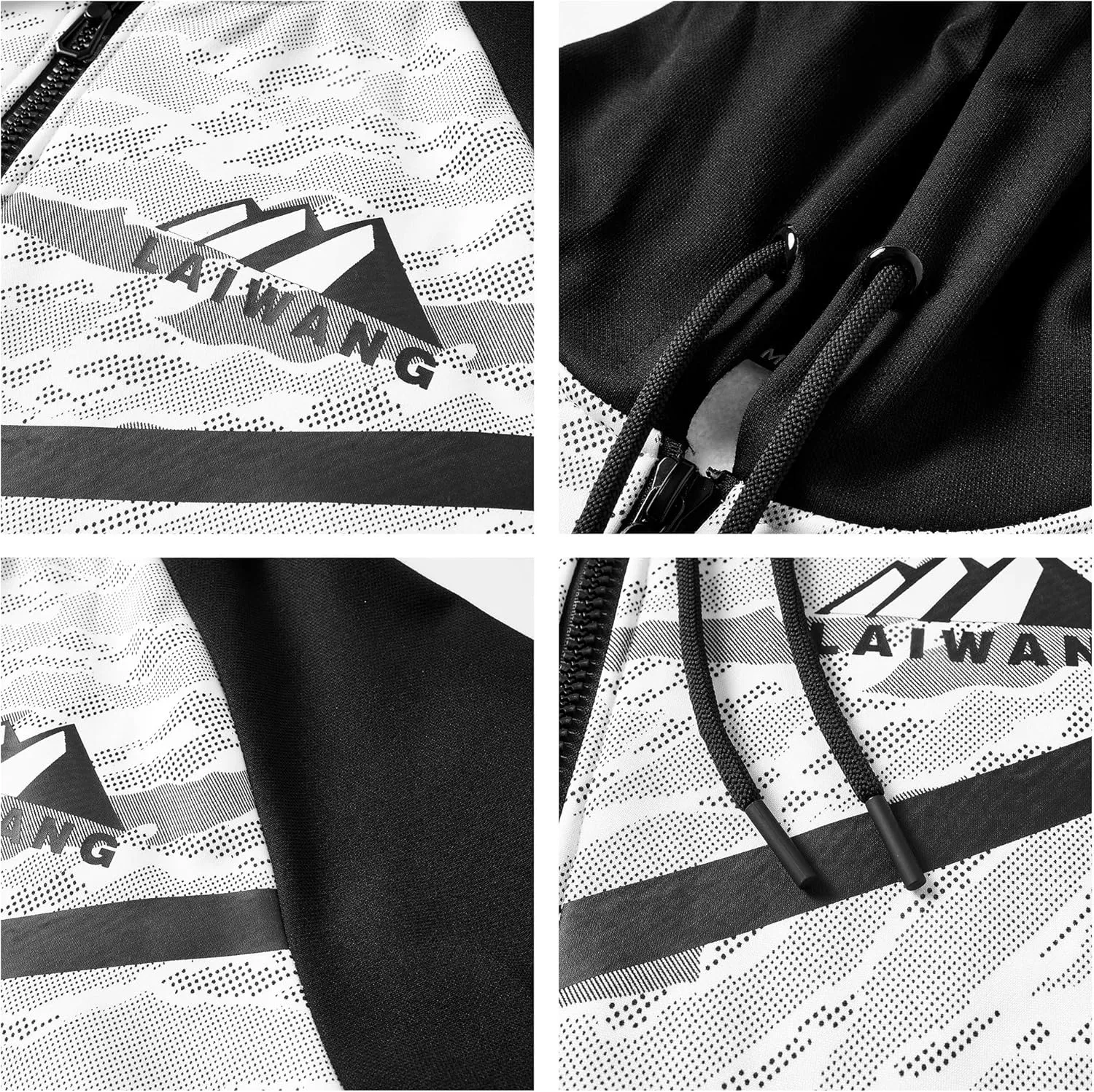 Men's Color Block Hoodie-Full Zip Ultimate Heavyweight Fleece Hoodie-Camo zip up hoodie With Kanga Pocket
