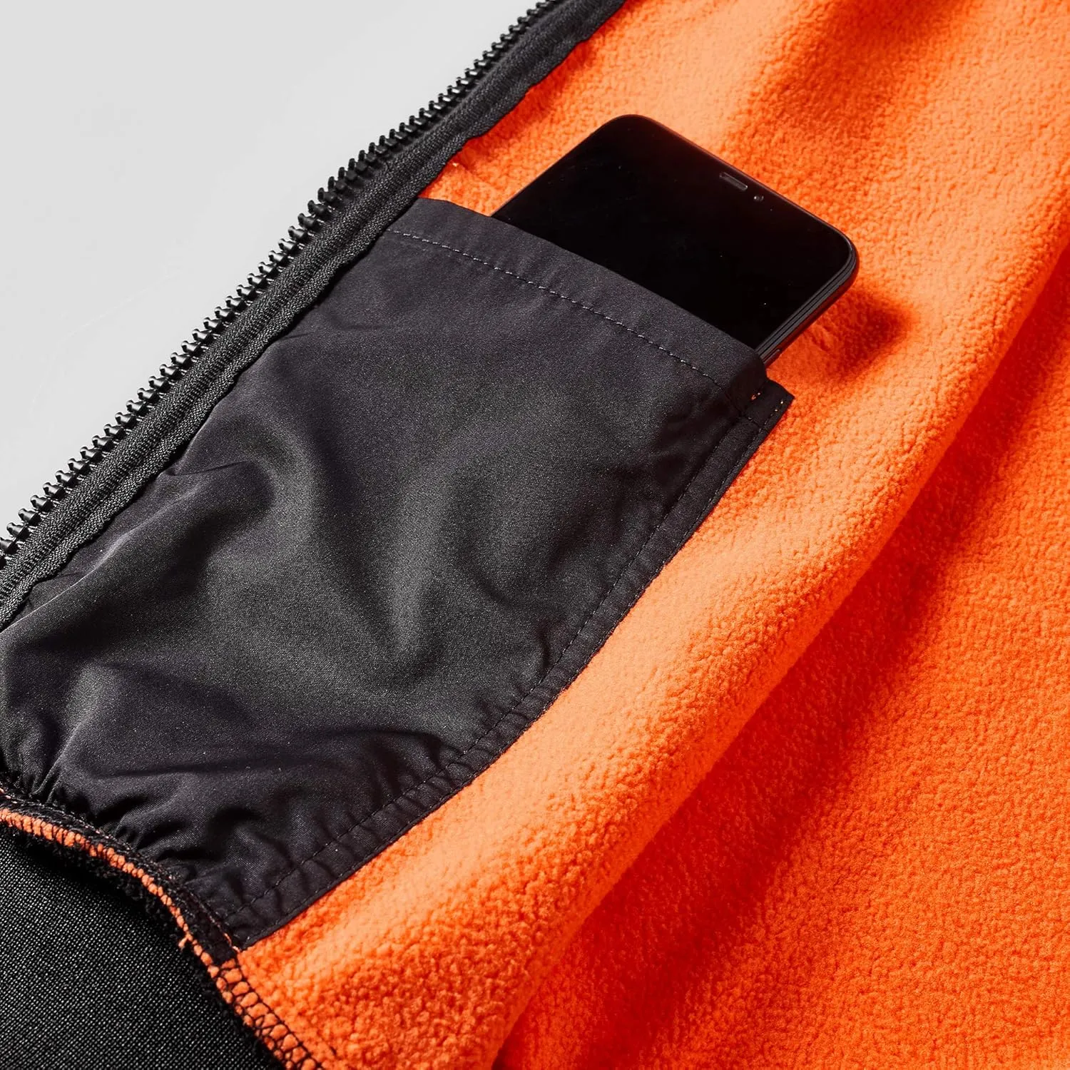 Men's Color Block Hoodie-Full Zip Ultimate Heavyweight Fleece Hoodie-Camo zip up hoodie With Kanga Pocket