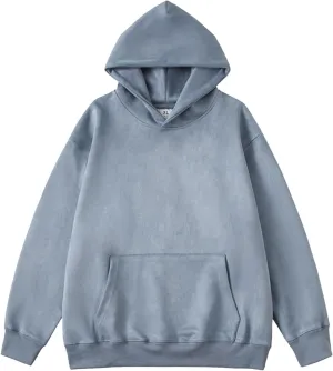 Men's Graphic Hoodies Autumn Suede Hooded Smooth Board Sweater New Large Basic Fashion Hoodies Sweatshirts, M-4XL