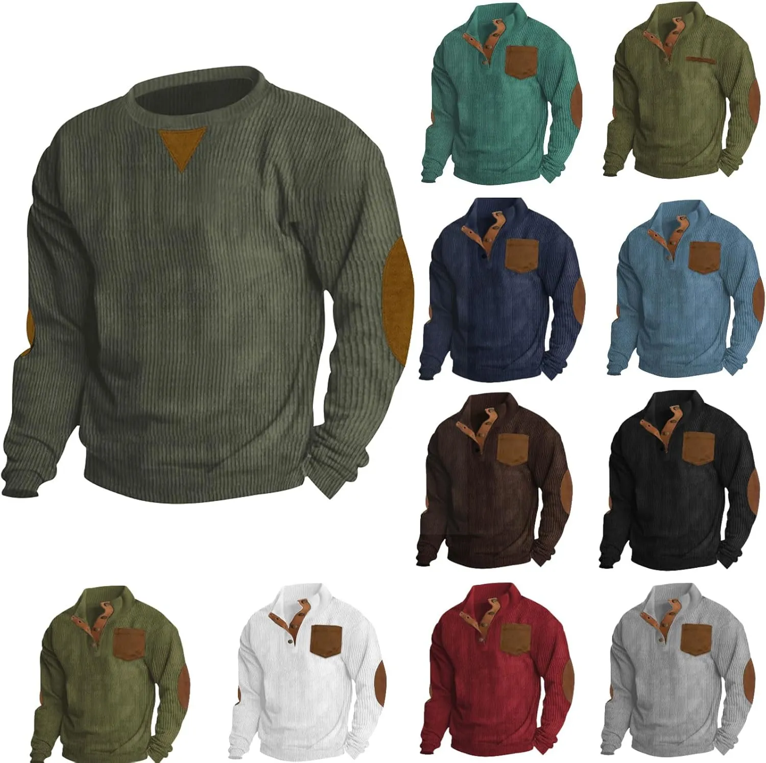 Mens Graphic Hoodies Aztec Western Sweatshirts Crewneck Oversized Sweatshirt Knit Print Big and Tall Fashion Hoodies