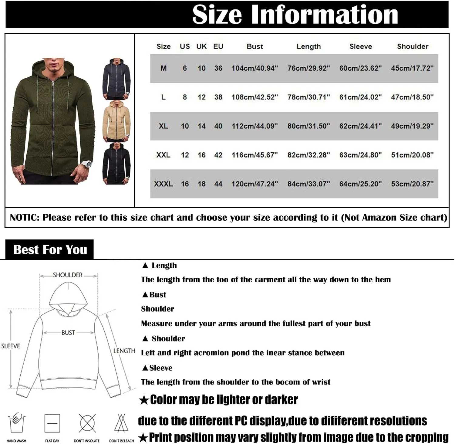 Men's Graphic Hoodies Casual Camouflage Sports Sweatshirt Long Sleeve Zipper Hooded Jacket Coat
