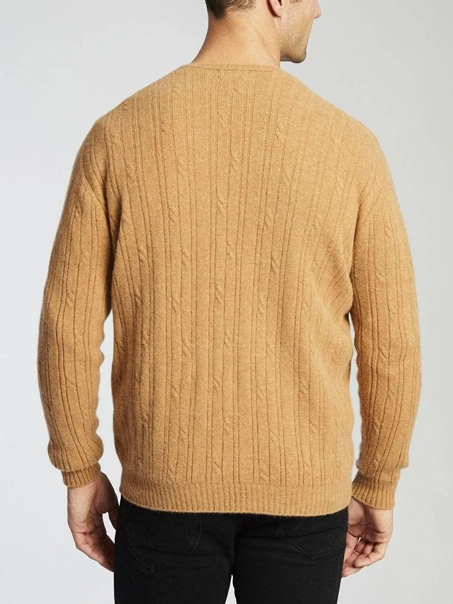  Men's Lightweight Merino Wool V-Neck Sweater