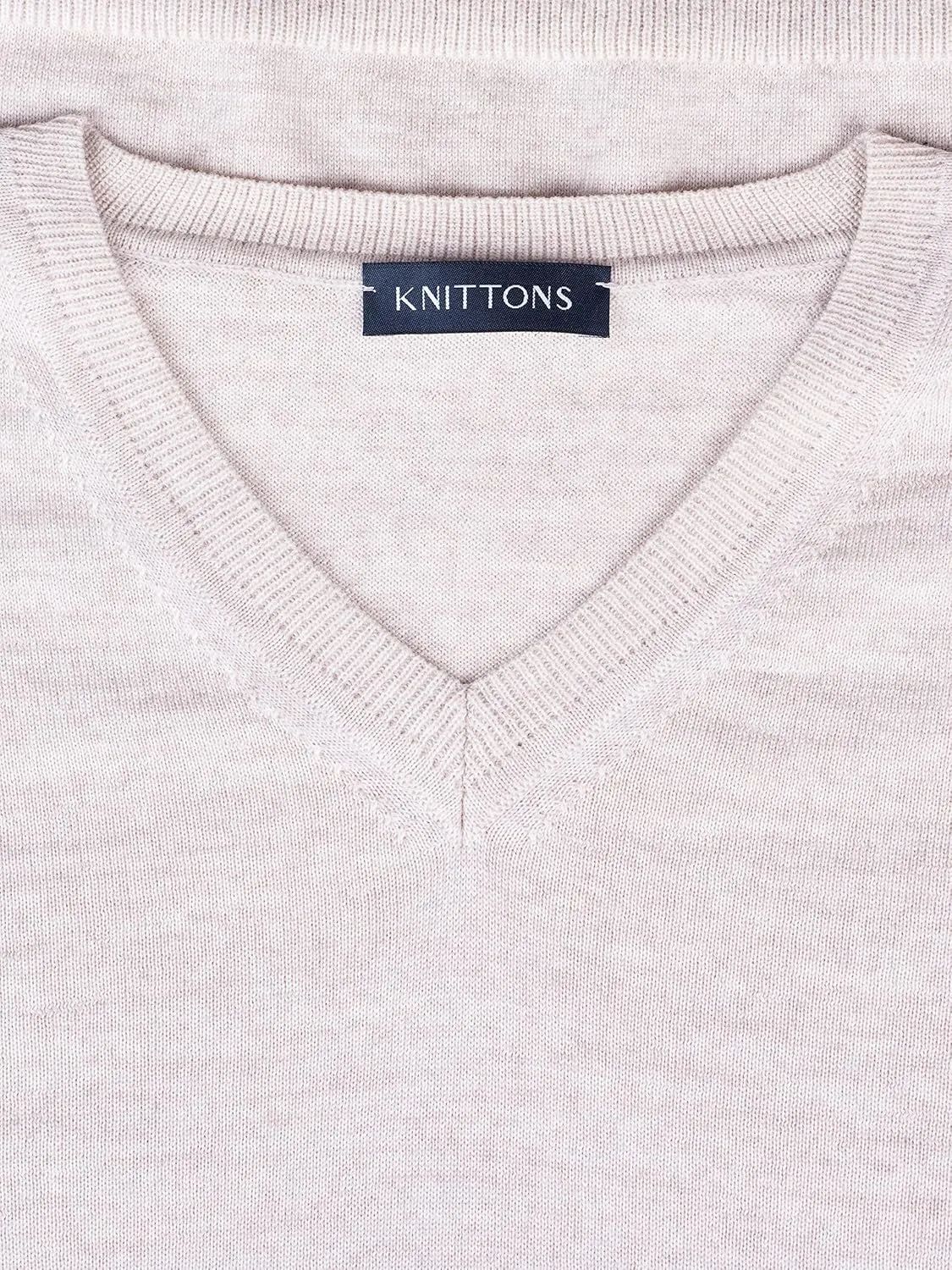 Mens Merino Wool V-Neck Sweater Pullover