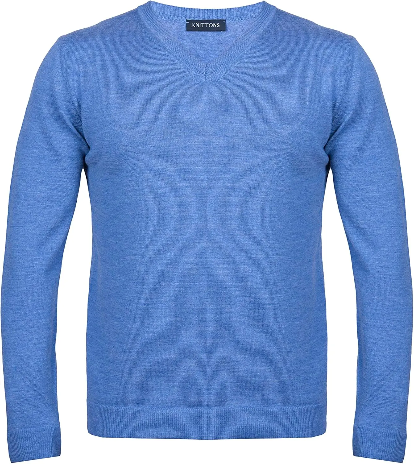 Mens Merino Wool V-Neck Sweater Pullover