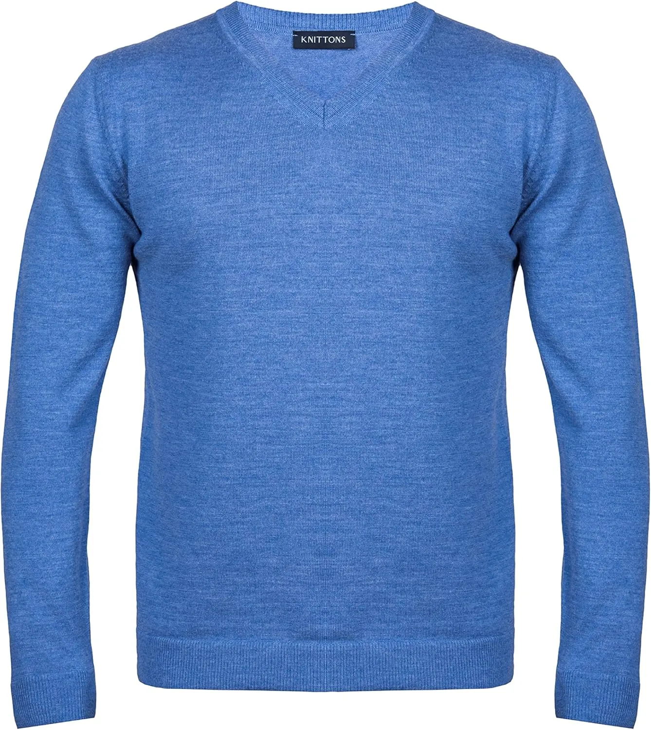 Mens Merino Wool V-Neck Sweater Pullover