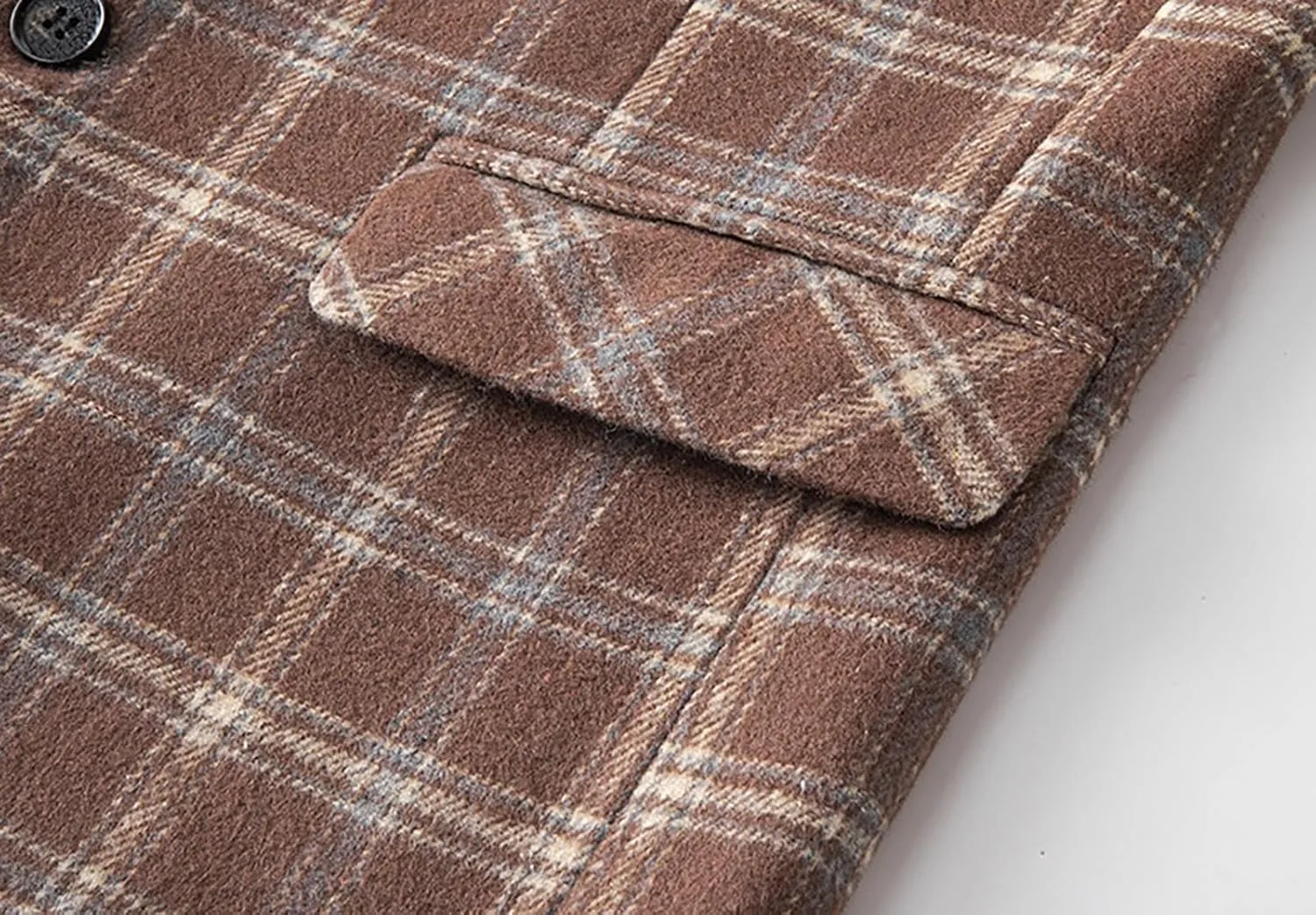 Mens Plaid Blazer Leisure Lightweight Sport Coat Two Button Suit Jacket Slim Fit Checkered Blazer for Men Wedding