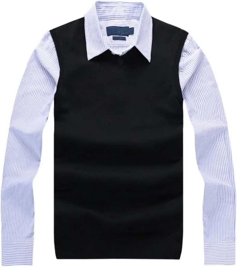 Men's Solid V Neck Sweater Vest