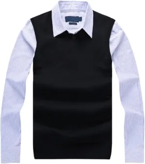 Men's Solid V Neck Sweater Vest