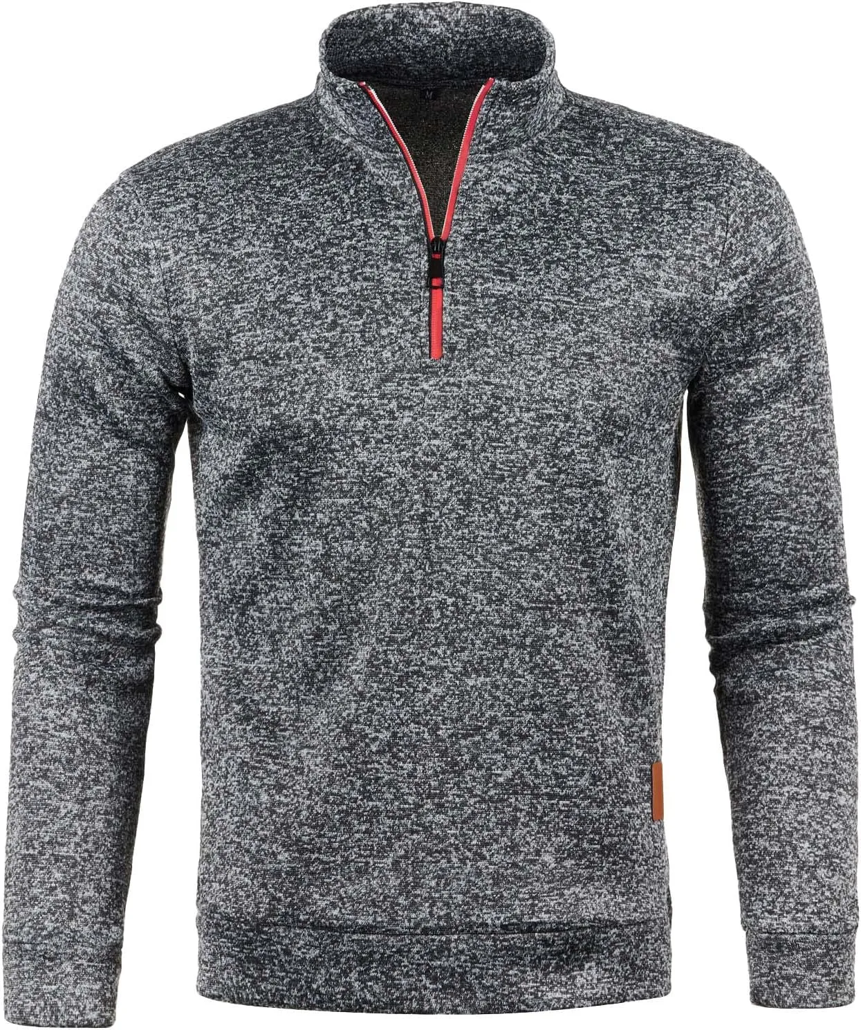 Mens Sweater Men's Quarter Zip Henley Shirts Knit Sweater Dress Long Sleeve Pullover Sweaters Turtleneck T-Shirts