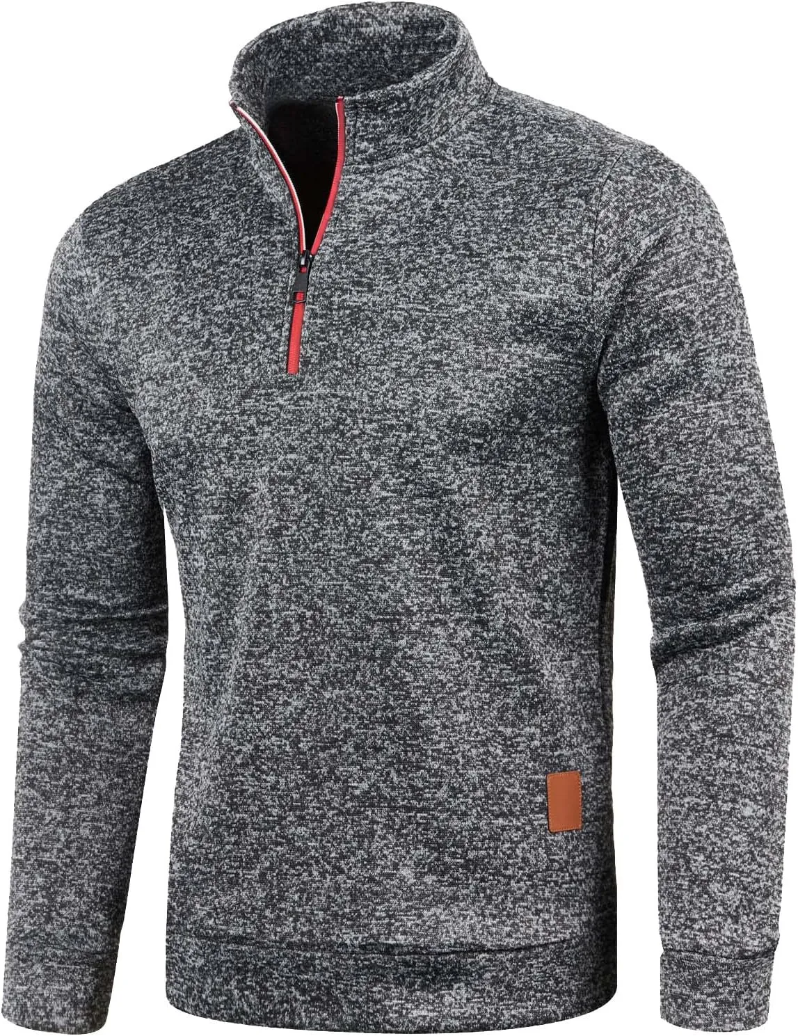 Mens Sweater Men's Quarter Zip Henley Shirts Knit Sweater Dress Long Sleeve Pullover Sweaters Turtleneck T-Shirts