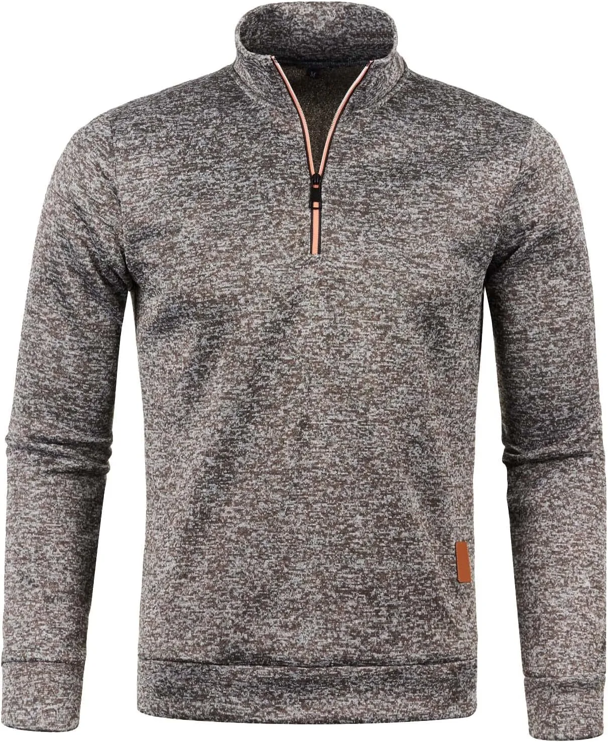 Mens SweatersMen's Quarter Zip Henley Shirts Knit Sweater Dress Long Sleeve Pullover Sweaters Turtleneck T-Shirts