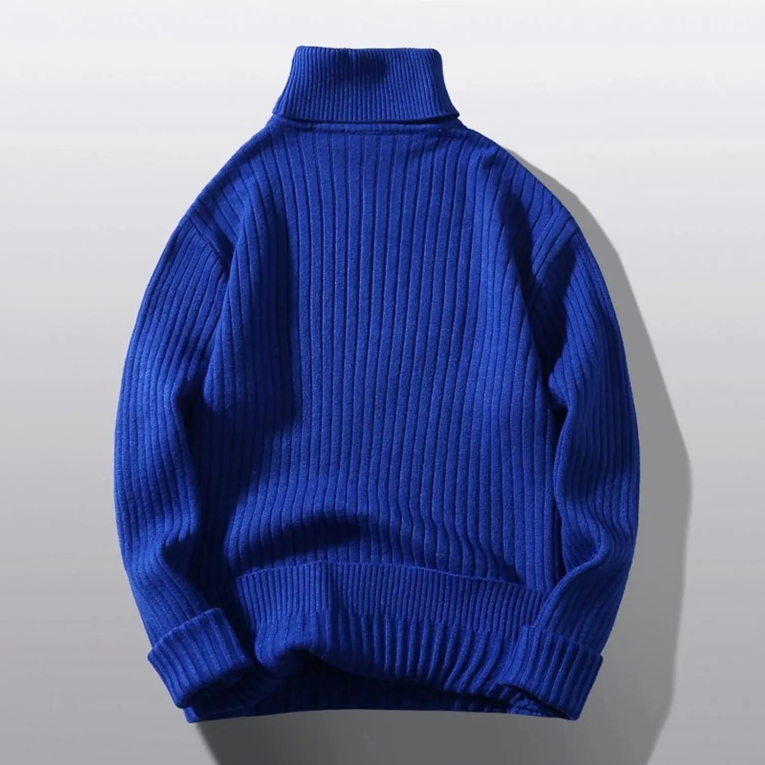 Mens SweatersMen's Turtleneck Sweater Pullover Twisted Pattern Loose Thick Winter Long Sleeve Cable Knit Sweaters
